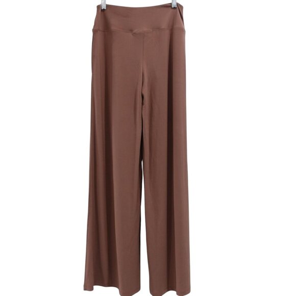 NWT Attitudes by Renee Como Jersey Over & Wide Leg Pants Set Sz XXS Mocha 2-Pc - Picture 7 of 12